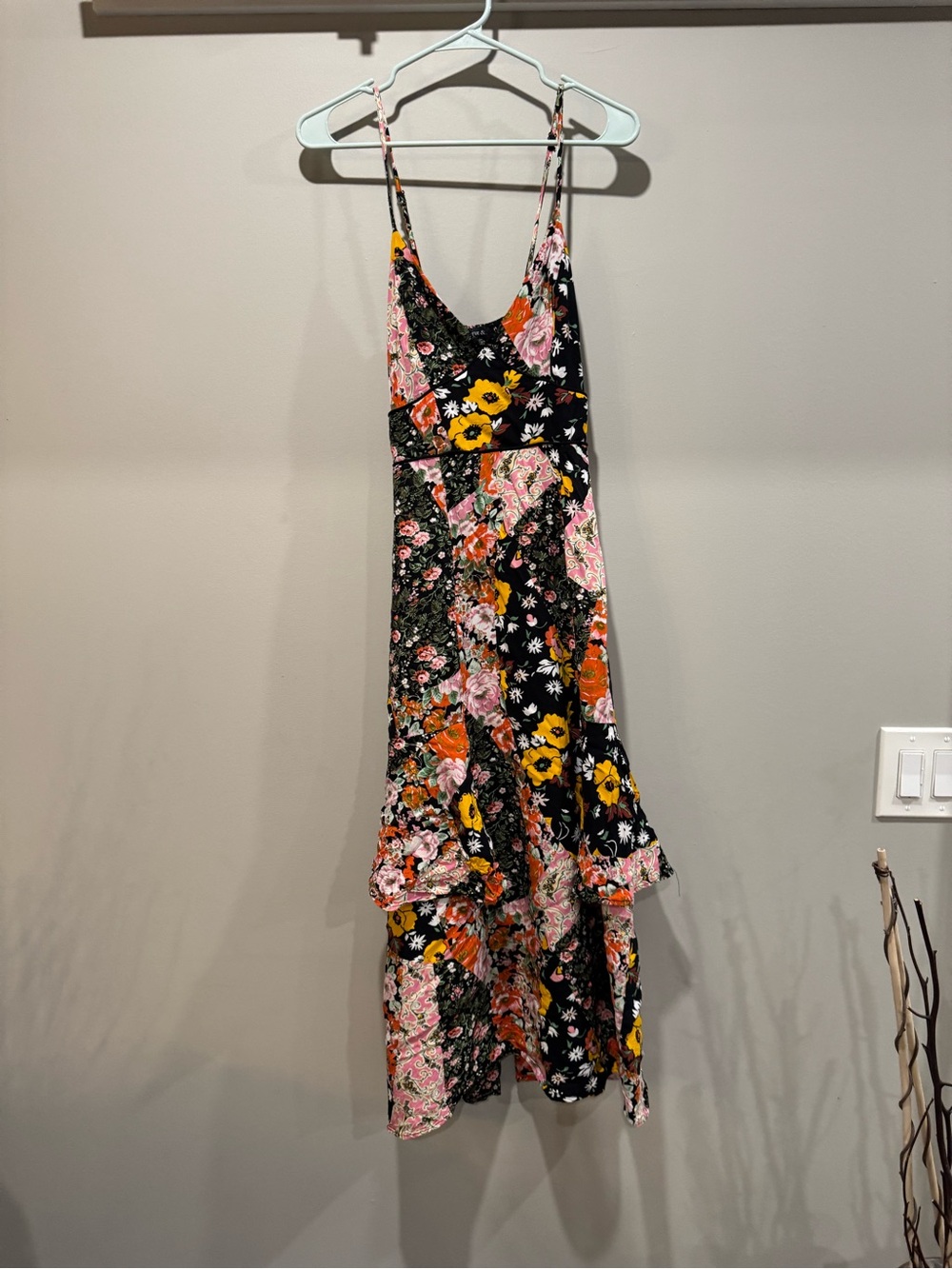 Strut & Bolt VICI Floral Patchwork Maxi Dress M